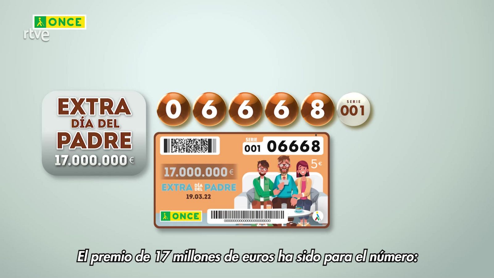 Sorteo ONCE - 19/03/22 - ver ahora
