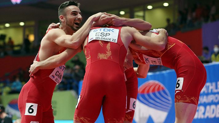 Atletismo - España, plata en el 4x400 en el Mundial de pista cubierta