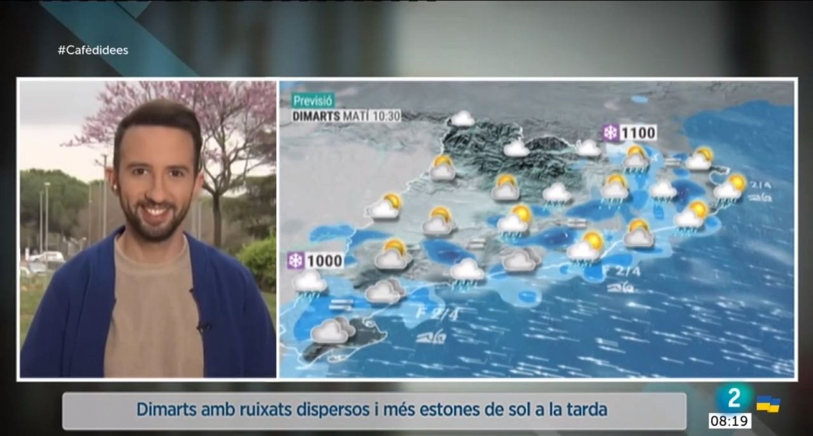 El Temps (22/03/2022) - Al matí encara pot ploure a prop de la costa i al sud, mentre que a la tarda s'obriran gran clarianes