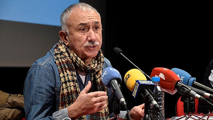 La hora de La 1 - Pepe Álvarez llama a los transportistas que secundan el paro a la "responsabilidad" y al Gobierno "a la negociación"