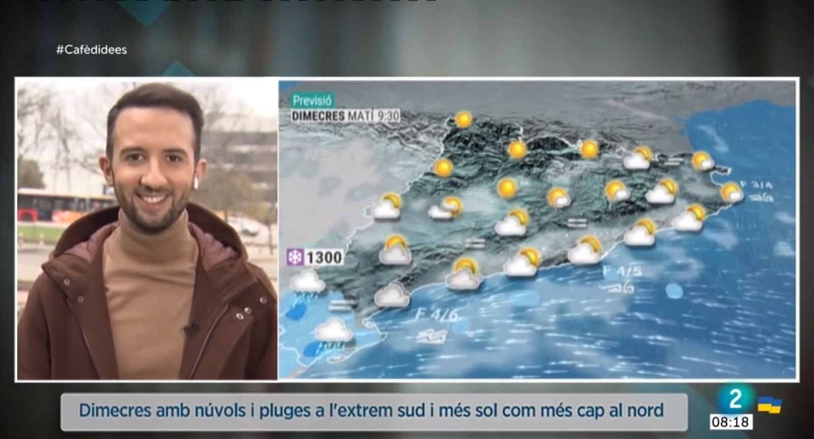 El Temps (23/03/2022) - Avui caldrà obrir els paraigües a les Terres de l'Ebre, mentre que al Pirineu faran falta les ulleres de sol