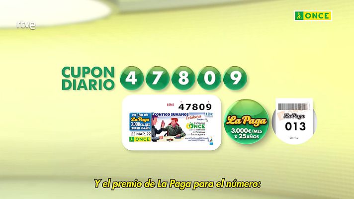 Sorteos ONCE - Sorteo ONCE - 23/03/22