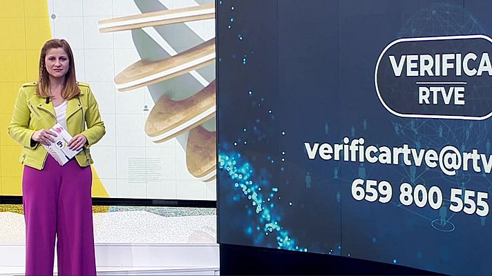 La hora de La 1 - VerificaRTVE: La foto de la mujer con el carro de la compra lleno no es actual