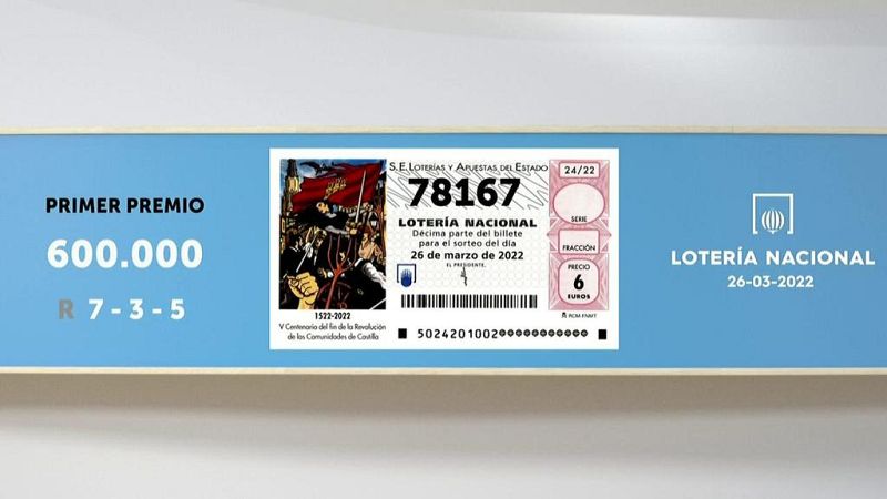 Sorteo de la Lotería Nacional del 26/03/2022 - Ver ahora