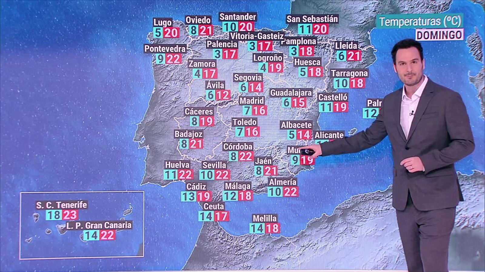 Las temperaturas diurnas aumentarán en la mitad sur peninsular y descenderán en el nordeste. En las mínimas predominarán los descensos - ver ahora