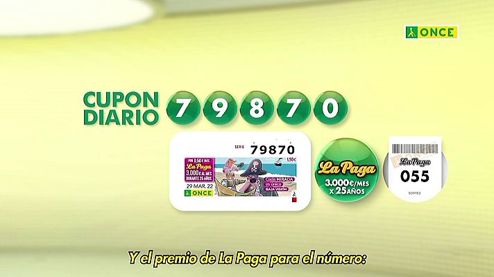Sorteos ONCE - Sorteo ONCE - 29/03/22