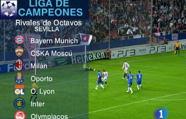 Champions League - Madrid, Barça y Sevilla, en octavos