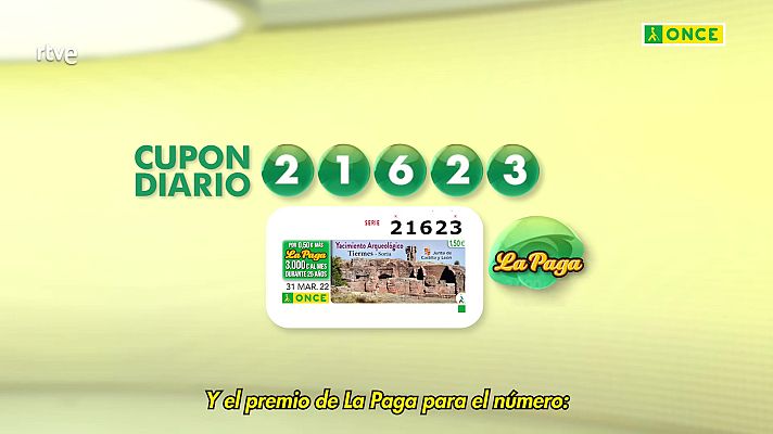 Sorteos ONCE - Sorteo ONCE - 31/03/22