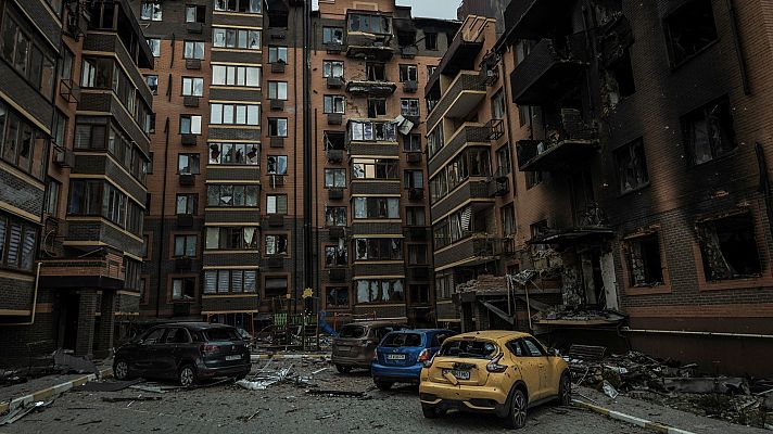 Telediario 1 - Los combates reducen su intensidad en Kiev y alredores