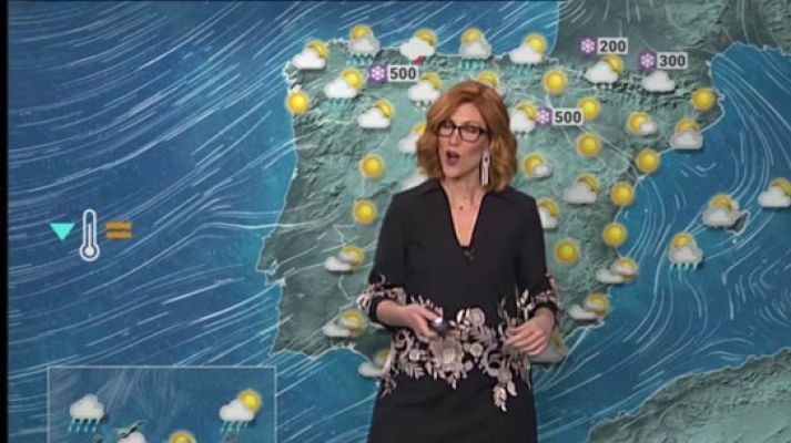 El tiempo - Lluvias dispersas en el norte y en Canarias, con temperaturas frías