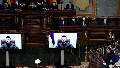 Comparecencia de Zelenski en el Congreso de los Diputados