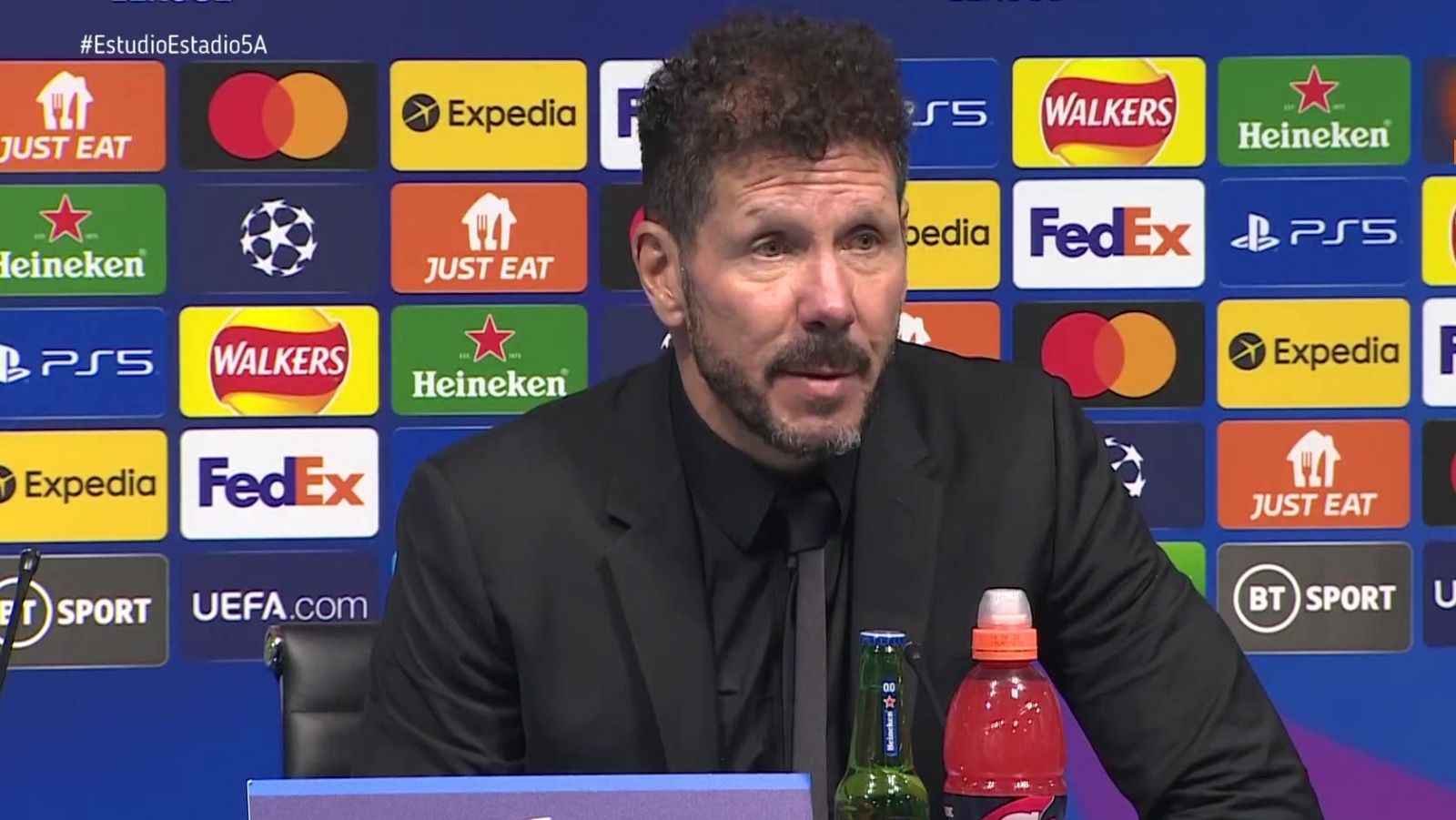 Simeone: "Jugamos con el pensamiento de pasar la eliminatoria" - Estudio Estadio | Ver