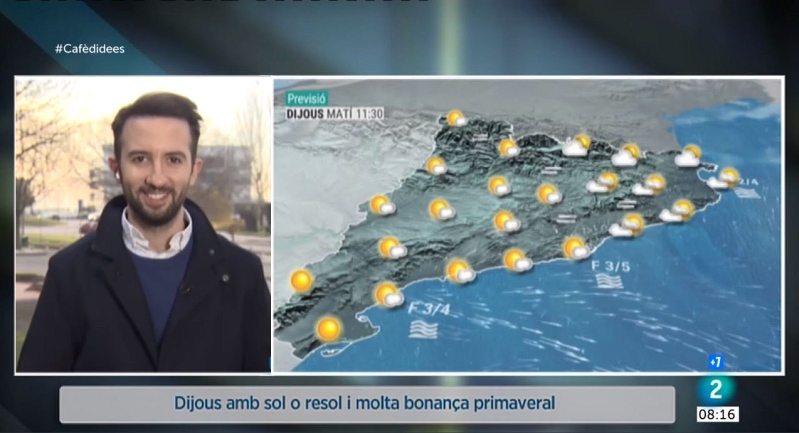 El Temps (07/04/2022) - A banda de la bonança tèrmica, serà un dijous de sol o resol pel pas de núvols alts i prims que deixaran el cel lleganyós