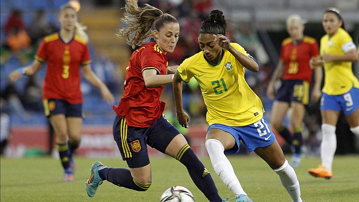 Fútbol - Partido amistoso Selección femenina: España - Brasil