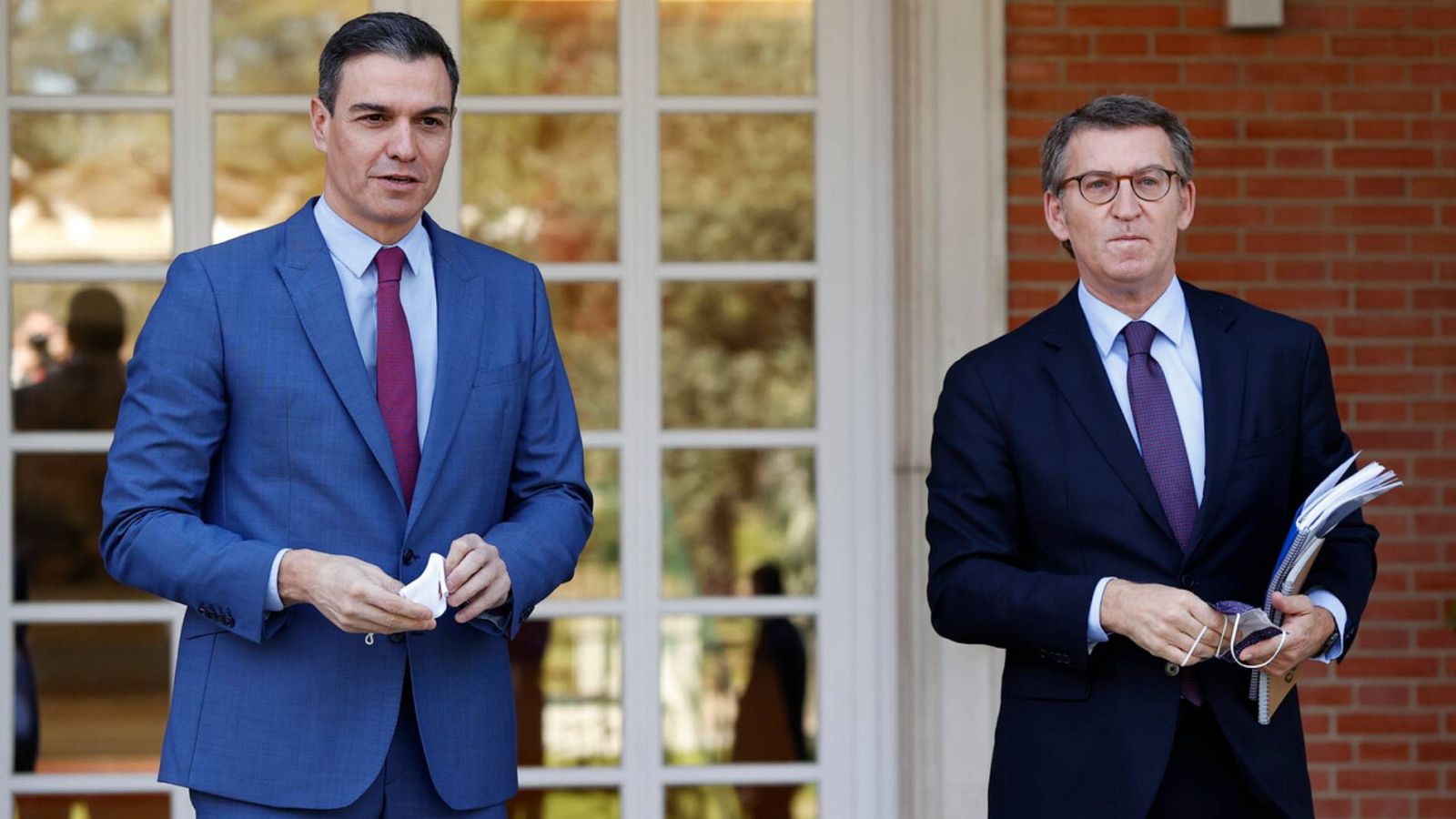 Sánchez califica de "cordial" su cita con Feijóo