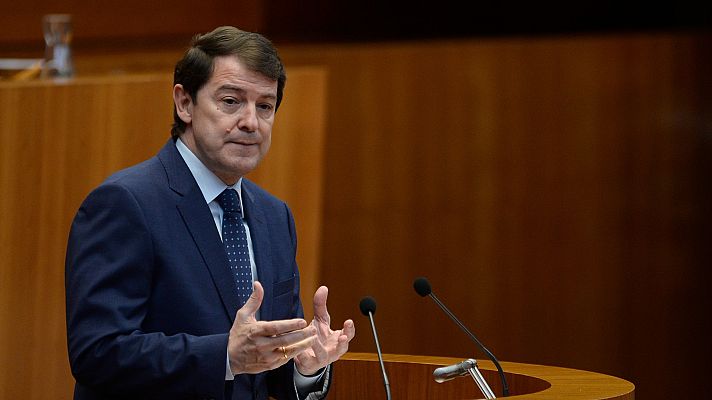 Telediario 1 - Mañueco defiende el gobierno de coalición con Vox