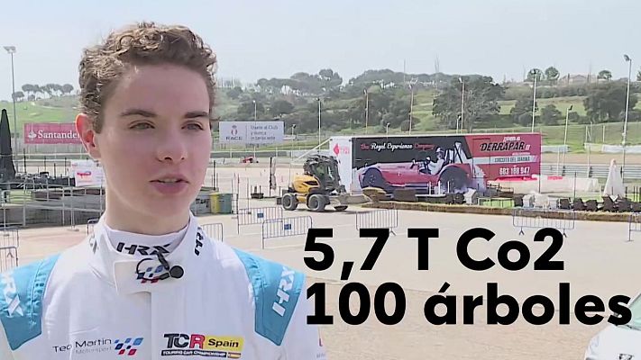 Telediario 2 - 'Km sin huella': compensar las emisiones del automovilismo