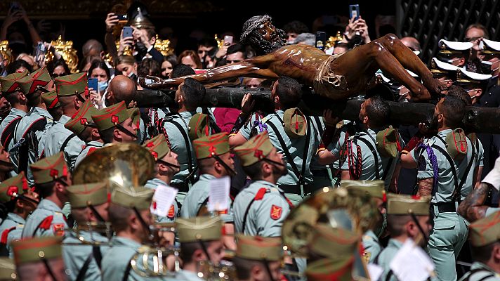 Telediario 1 - Comienzan las procesiones de Jueves Santo