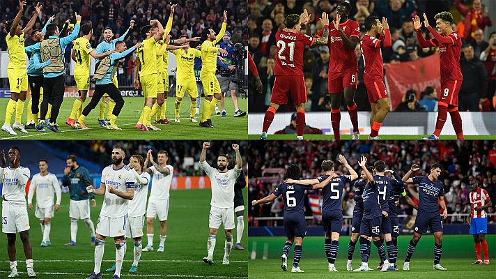 Telediario 1 - Doble enfrentamiento entre españoles e ingleses en semifinales de la Champions