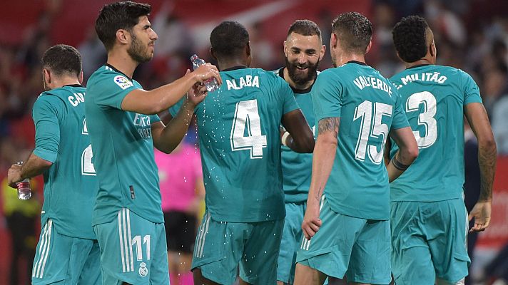Telediario Matinal - El Madrid celebra su paso hacia el título tras ganar al Sevilla