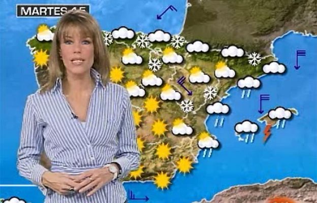 El tiempo - Nieve en el Cantábrico y Aragón