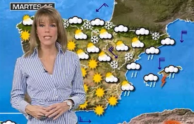 Nieve en el Cantábrico, alto Ebro y Teruel