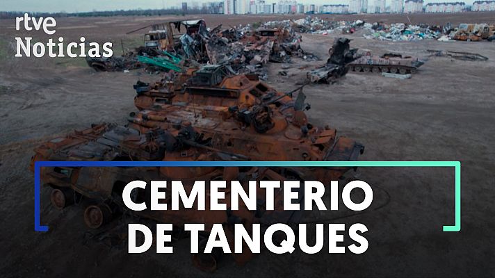 Modo Digital - El "desguace" improvisado de tanques rusos destrozados cerca de Kiev