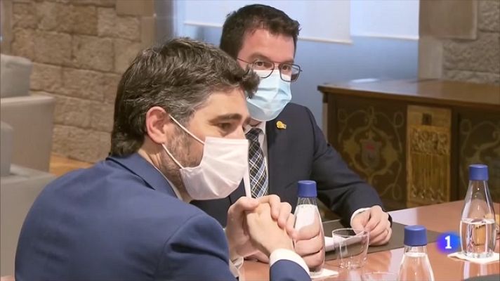 L'Informatiu - Pere Aragonès apuja el to contra la Moncloa pel Catalangate