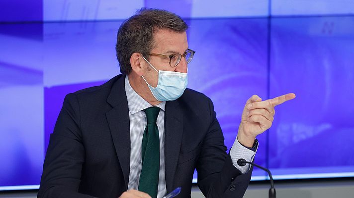 Telediario 1 - Feijóo plantea una ayuda a familias necesitadas de hasta 300 euros y bajar el IRPF a rentas menores de 40.000 euros