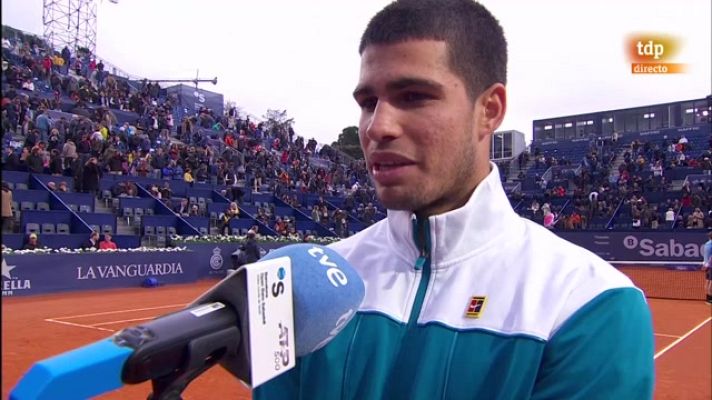 Tenis - Carlos Alcaraz toma consciencia de su popularidad en el Godó