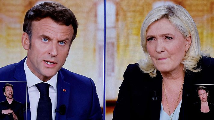 Especiales informativos - Macron acusa a Le Pen de crear "una guerra civil" por querer prohibir el velo islámico