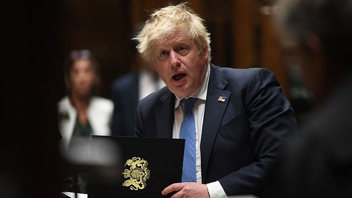 Telediario 1 - El parlamento británico investigará a Boris Johnson