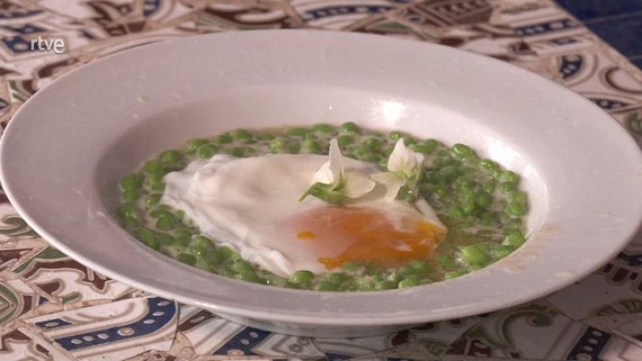 Aquí la Tierra - Guisantes lágrima cultivados en un navazo