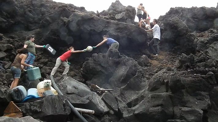 Telecanarias - El 97% de los objetos que se recogieron eran de plástico