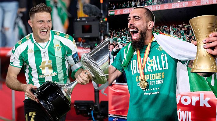 Telediario Fin de Semana - Los jugadores del Betis celebran con euforia la Copa del Rey