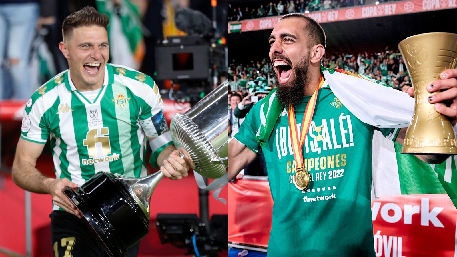 Los jugadores del Betis celebran con euforia la Copa del Rey | Ver