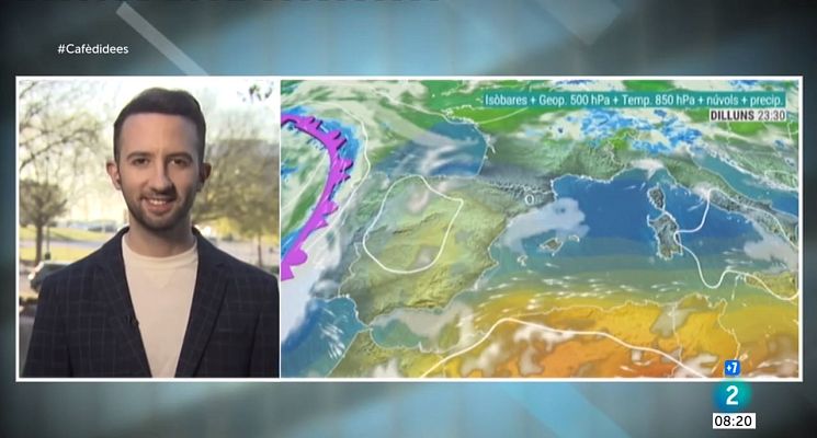 El temps - Dilluns tranquil amb sol, núvols prims i ruixats de tarda