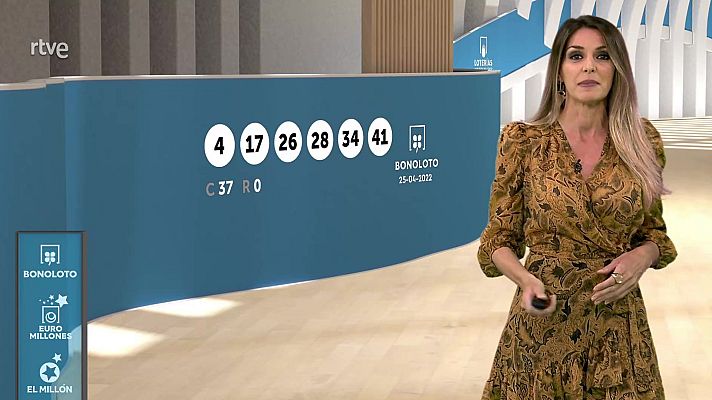 Loterías - Sorteo de la Bonoloto del 25/04/2022