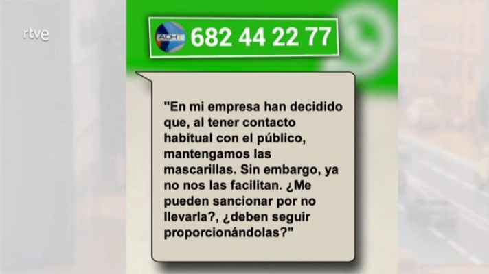 Aquí hay trabajo - Pueden sancionarme por no llevar mascarilla en el trabajo