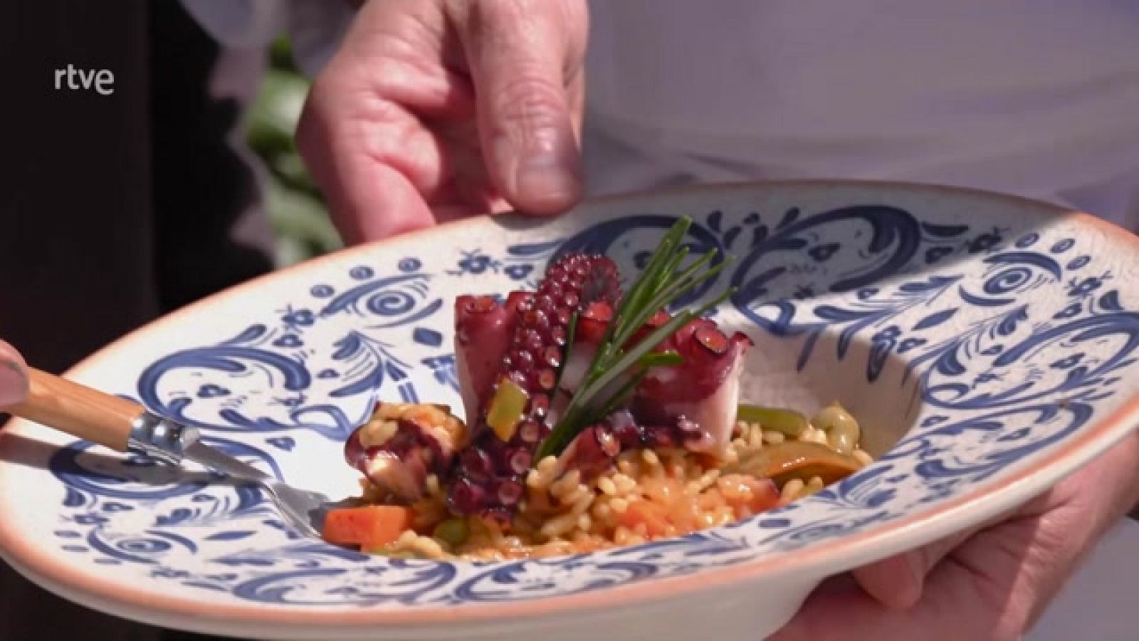 Aquí la Tierra - Arroz de verduras con pulpo de Granada