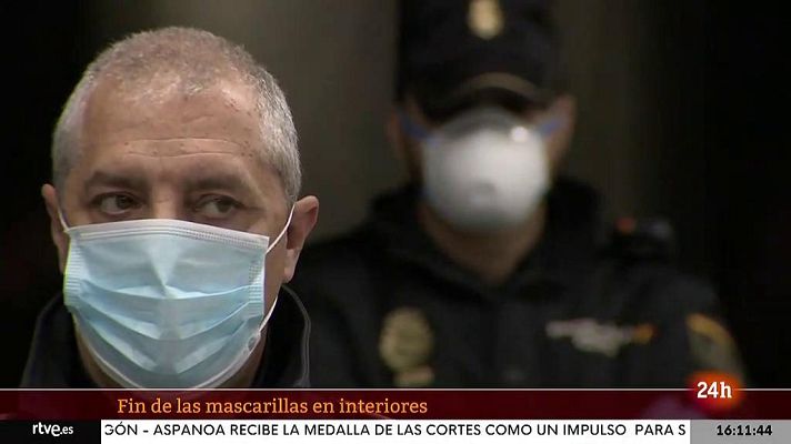 Parlamento - Fin de las mascarillas en interiores