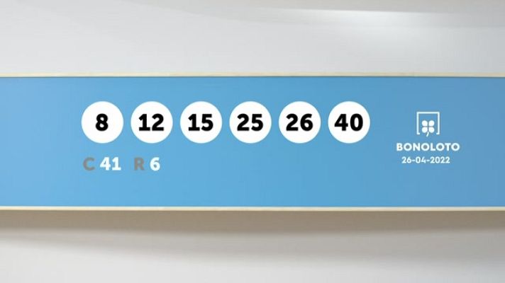 SELAE - Sorteo de la Lotería Bonoloto y Euromillones del 26/04/2022