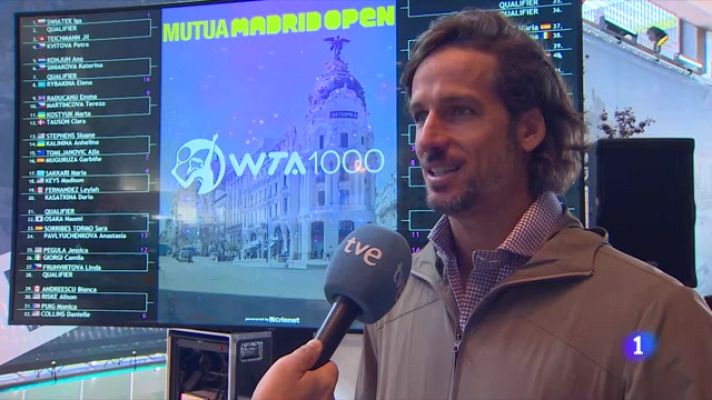 Telediario 2 - Feliciano López, director del Mutua: "Rafa Nadal para nosotros es el niño mimado"