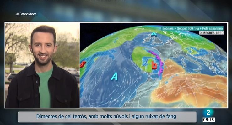 El temps - Cel marronós, pols sahariana i algun ruixat de fang