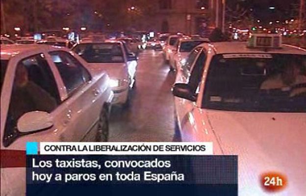  - Los taxistas atascan Madrid