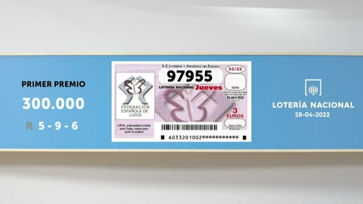 SELAE - Sorteo de la Lotería Nacional del 28/04/2022