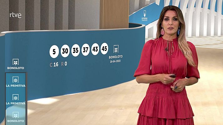 Loterías - Sorteo de la Lotería Nacional, Bonoloto, Primitiva y Jóker del 28/04/2022