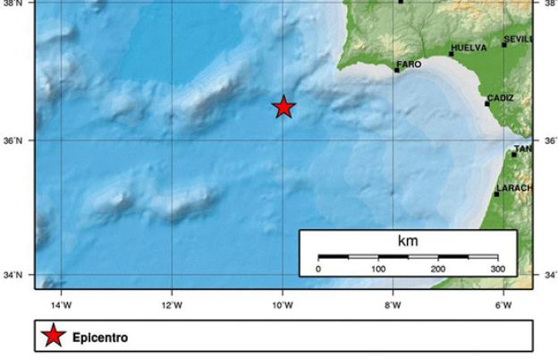  - Terremoto de 6.2 grados Atlantico