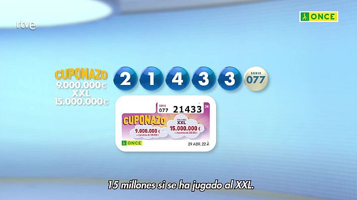 Sorteos ONCE - Sorteo ONCE - 29/04/22