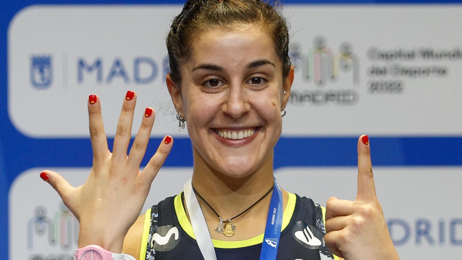 Carolina Marín, emocionada tras ganar su sexto Europeo después de superar su grave lesión -- Ver ahora